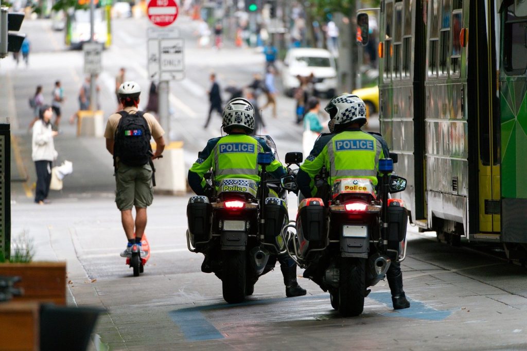 policeman motorbike