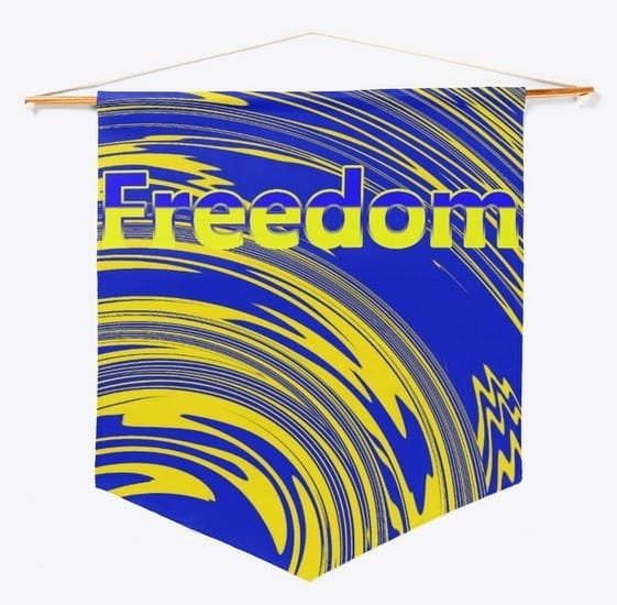 yellow and blue freedom ukraine national flag colors 2022