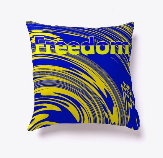 earn income from traffic online blue and yellow pillow