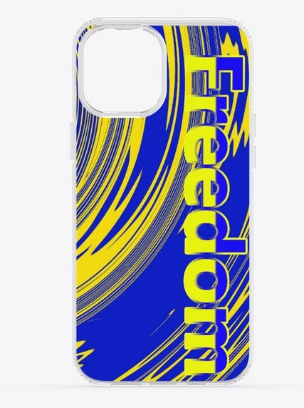 yellow & blue freedom ukraine iphone case