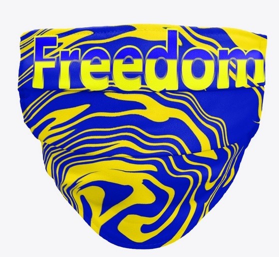 yellow & blue ukrainian inspired freedom earn income from traffic online 2022,