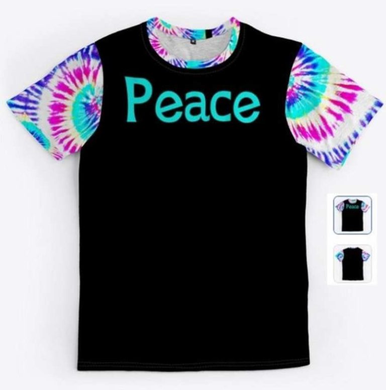 tie dye peace shirt