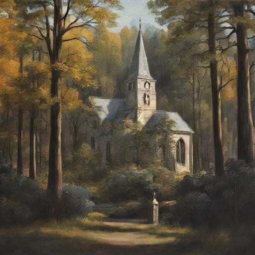 Church in a forest