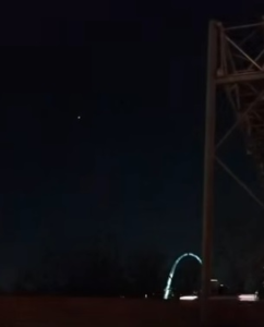 Energy entities above the St. Louis Gateway Arch