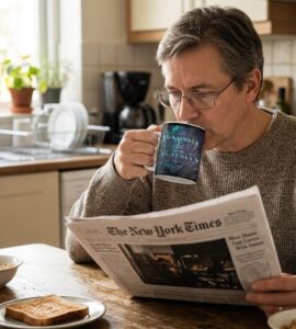 destined for greatness purple and teal mug